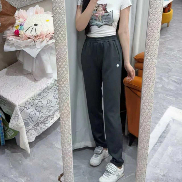 迪桑特炭灰色透气百搭户外休闲裤