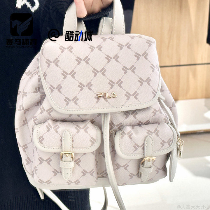斐乐女子老花时尚百搭双肩包