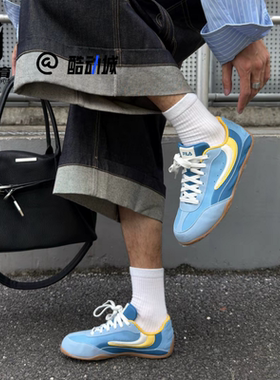 FILA斐乐海珀鞋蓝色男子轻便薄底德训鞋运动休闲鞋F12M532168FDG