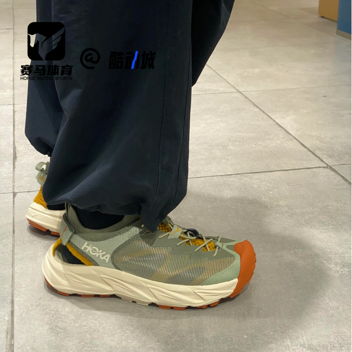 HOKAHOPARA2绿色男子溯溪鞋