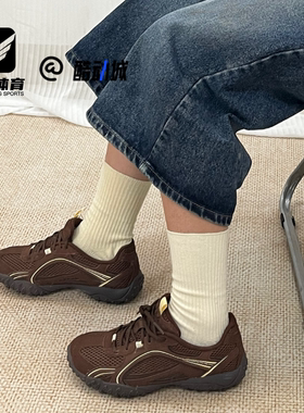 FILA斐乐卵石鞋棕色女子减震透气德训鞋运动跑步鞋F12W512157FPS