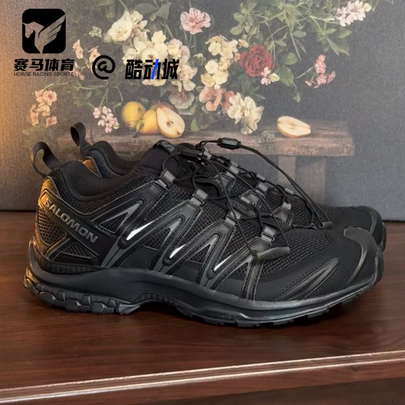 萨洛蒙透气低帮跑步鞋