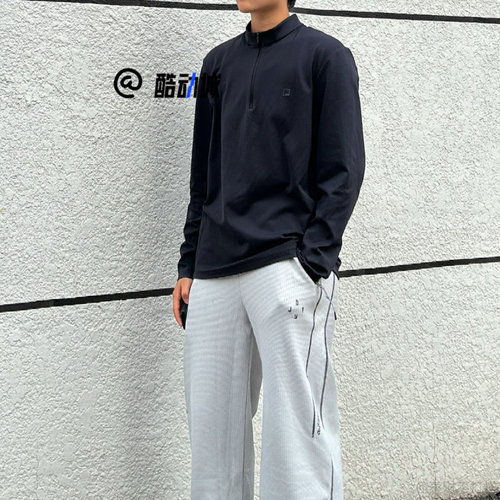 斐乐FITNESS深黑男加绒打底长袖