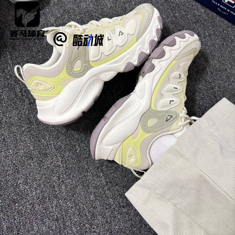斐乐蘑菇鞋黄汐棕运动百搭老爹鞋