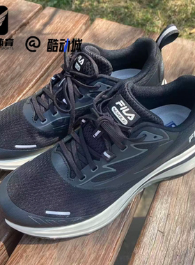 FILA斐乐 NUVOLE 柔云1.0骏马黑男子休闲运动跑步鞋A12M421116FBB
