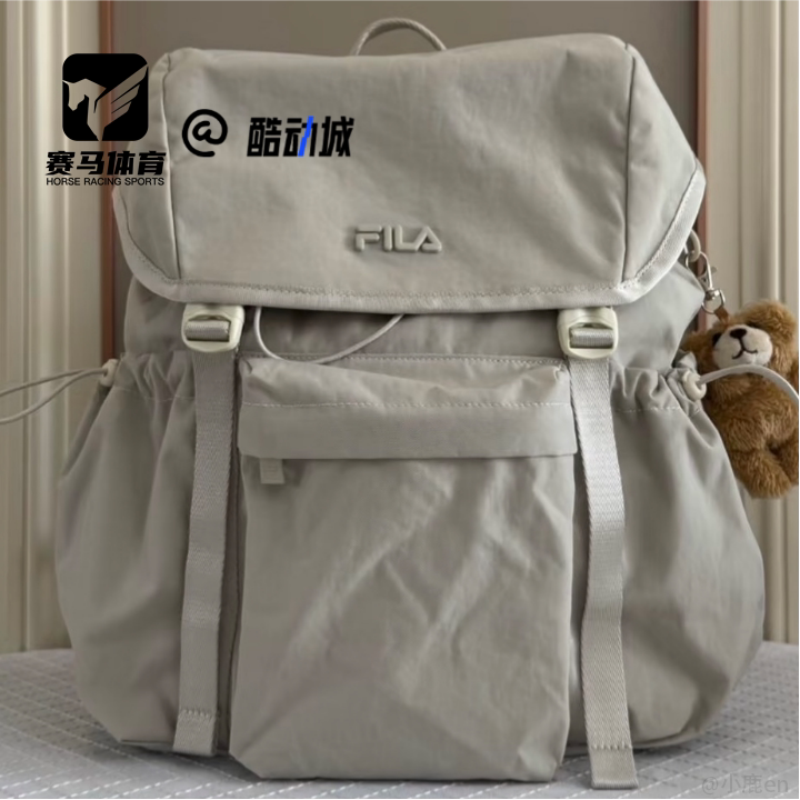 FILA男女LU小熊双肩包烧麦包