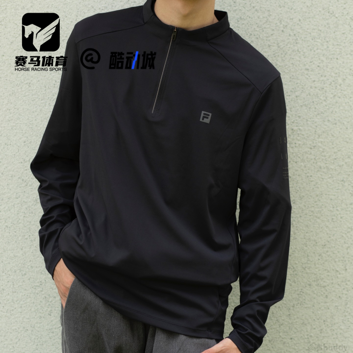 FILA黑色男子健身运动训练服