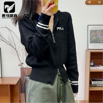 FILA女子百搭运动休闲长袖毛衣