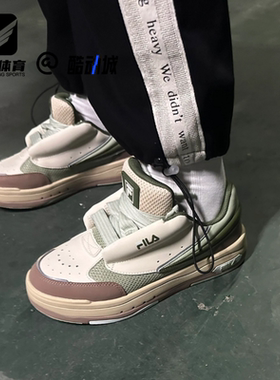 FILA斐乐MIX舞动鞋绿色女子百搭厚底休闲鞋运动板鞋F12W334201FWS