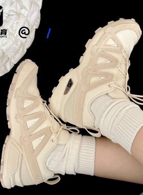 SALOMON萨洛蒙Speedcross 3米色男女舒适百搭低帮跑步鞋476039