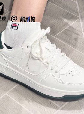 FILA斐乐 TARGA 1+圆盾鞋白绿色男子休闲运动网球鞋A12M541001FSG