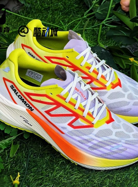 SALOMON萨洛蒙Aero Volt男子黄绿色舒适减震耐磨透气跑步鞋474276