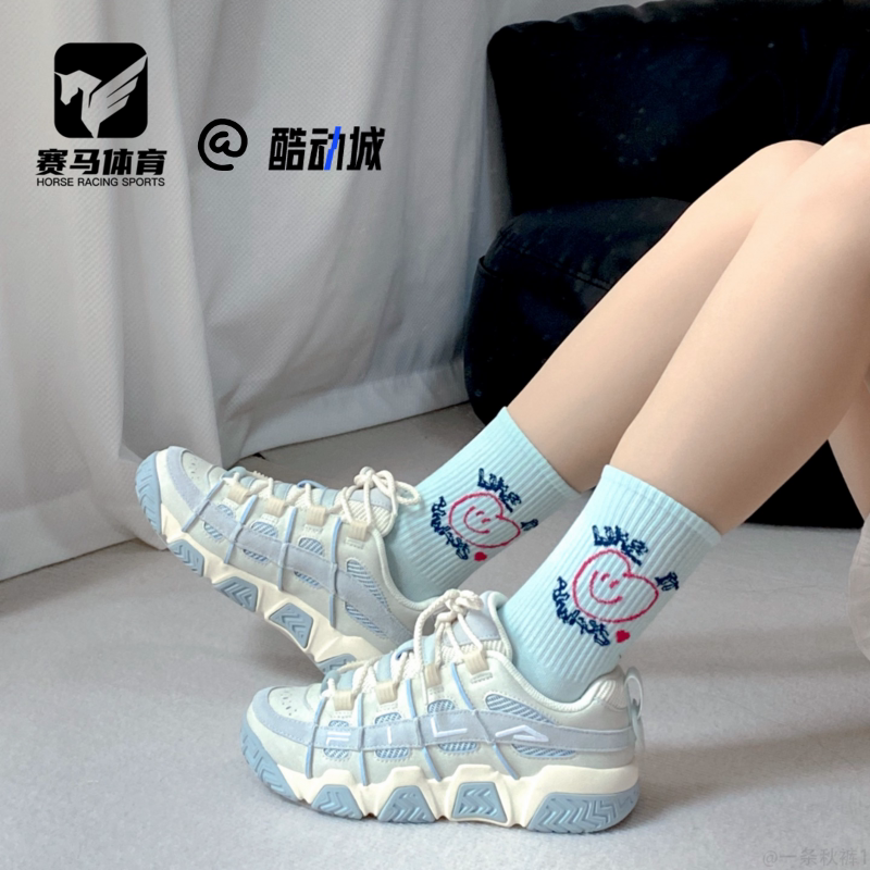 斐乐面包鞋女子复古篮球鞋老爹鞋