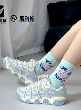 FILA斐乐面包鞋米蓝女子透气耐磨复古篮球鞋老爹鞋T12W233202FVI