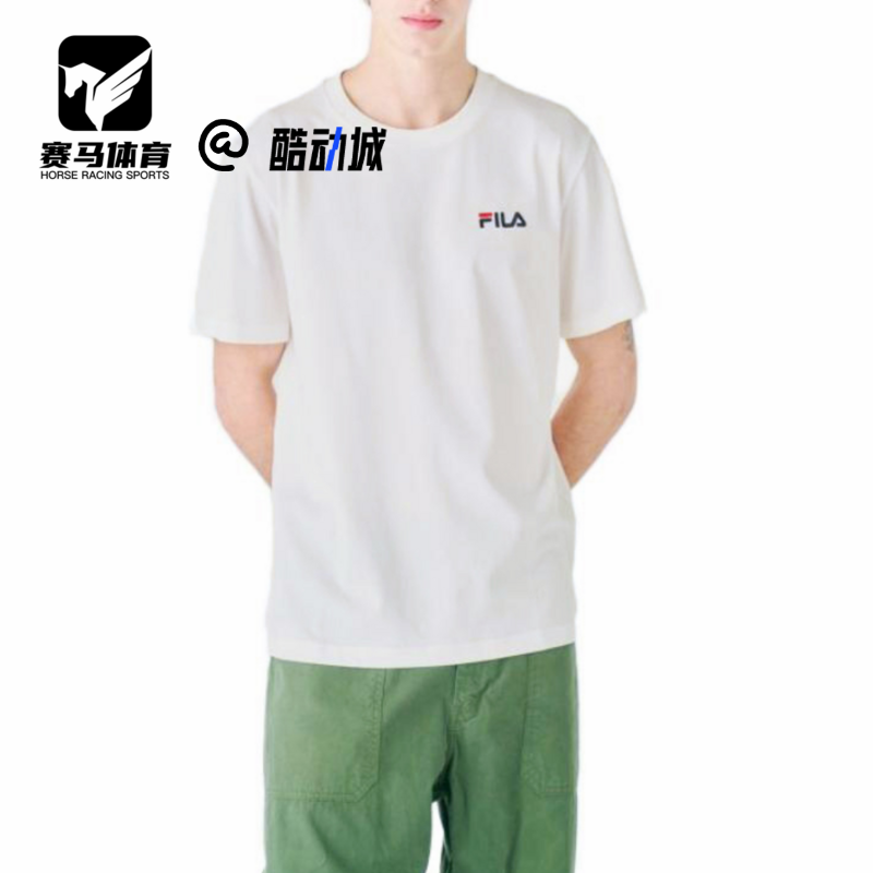 斐乐男女印花圆领纯色短袖T恤