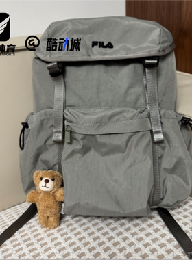 FILA斐乐 ORIGINALE 藻灰绿男女烧麦包书包双肩包F13U529134FKK
