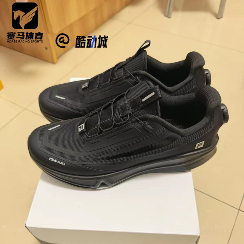 斐乐BOAAURA黑色健身训练跑步鞋