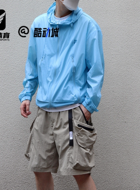 FILA斐乐 蓝色男女舒适时尚百搭户外休闲防晒外套T11U523701F-LB