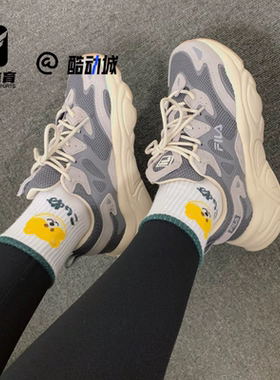FILA斐乐火星一代灰色女子厚底老爹鞋运动休闲鞋F12W031122FFD
