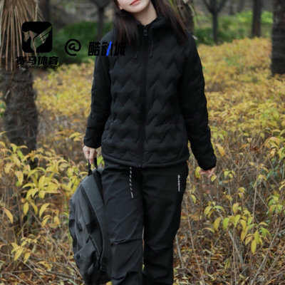 可隆女子防风保暖连帽羽绒服