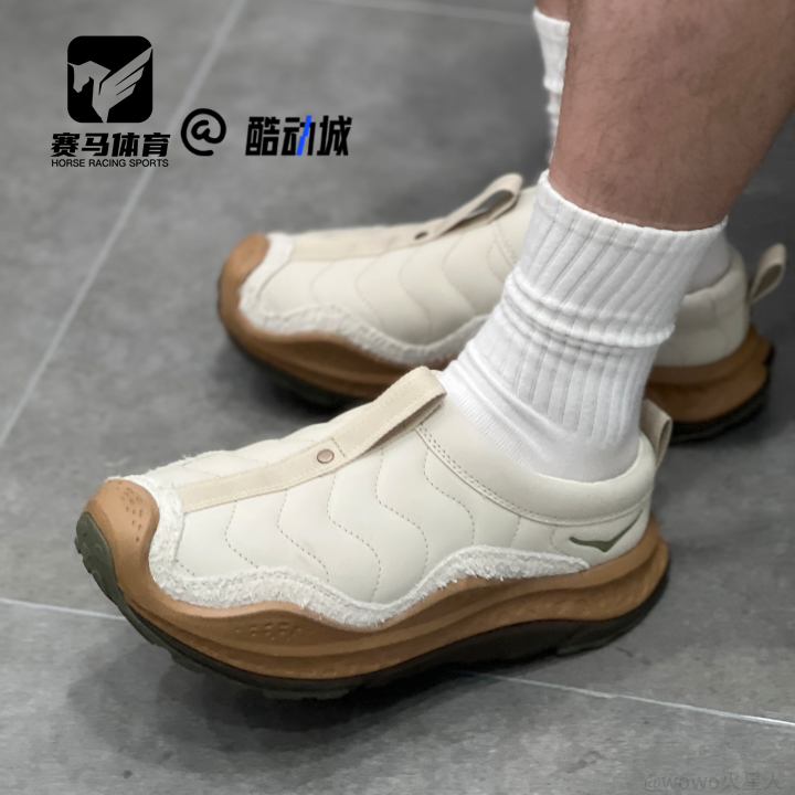 HOKA男子舒适百搭一脚蹬休闲鞋