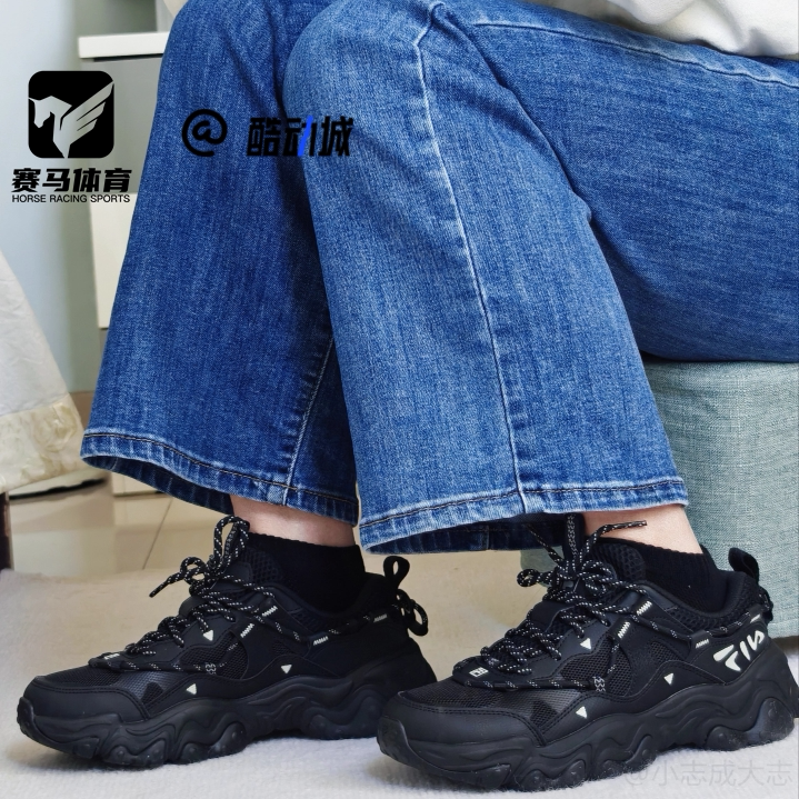 斐乐猫爪5代黑武士老爹鞋运动鞋