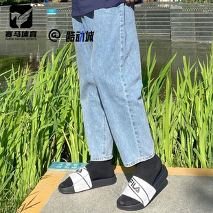 FILA斐乐漂流船拖鞋白色男子运动休闲拖鞋沙滩拖鞋F12M226501FWN