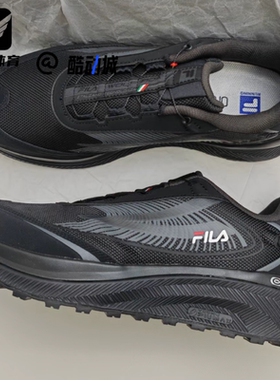 FILA斐乐 BOA WOLF男子黑色轻便舒适户外耐磨跑步鞋A12M241216FBB