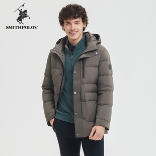 【鹅绒】SMITHPOLOV斯密特保罗羽绒服男新款冬季高端品牌防寒外套