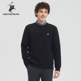 经典 新款 简约休闲圆领套头卫衣 2024秋季 SMITHPOLOV斯密特保罗男装