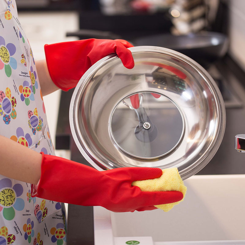 洗碗手套女加绒防水耐磨