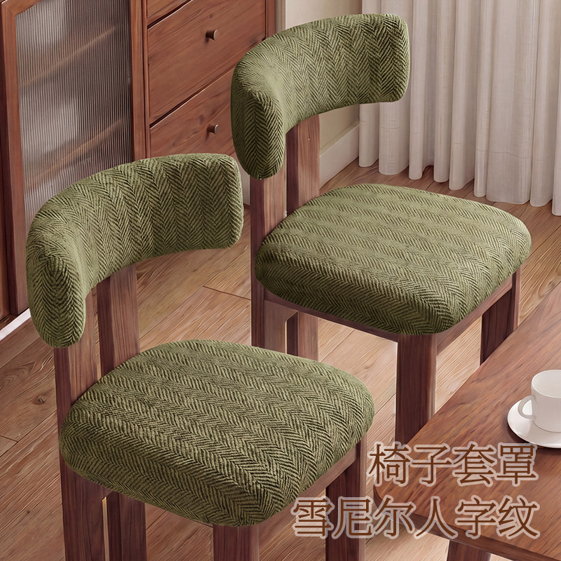 莫莉专用中古风餐椅套可机洗图片