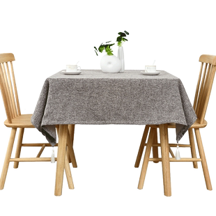 正方形棉麻桌布四方桌子餐桌布家用日式茶几布台布餐桌垫布艺网红