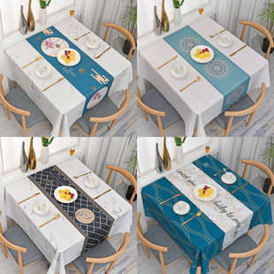 正方形桌布ins风防水防油免洗四方桌台布茶几餐桌布布艺家用新款