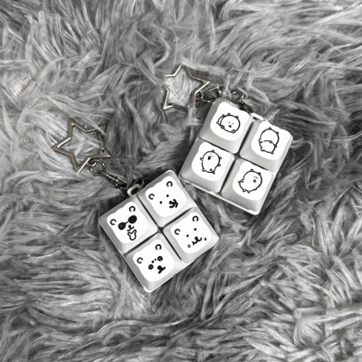 FKKeys自嘲熊解压键帽玩具小挂件潮流个性钥匙扣子超兄二次元周边