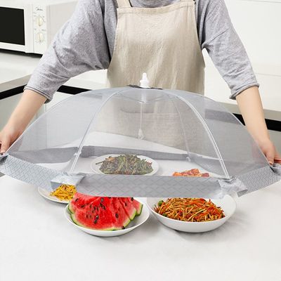 家用饭菜罩夏季2024新款菜盖罩可折叠防苍蝇防尘餐桌圆形食物罩子