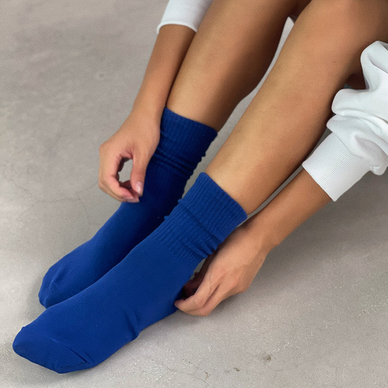 吸汗中长筒吸汗跑步袜子中长筒