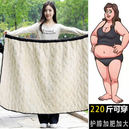 冬天骑电动车专用护膝女加绒保暖