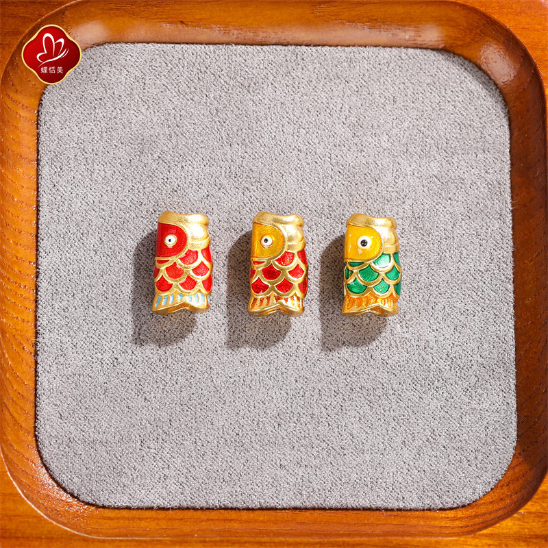 沙金不易掉色转运珠diy配饰年年有鱼串珠编织手绳手链吊坠配件,饰品/流行首饰/时尚饰品新,其他DIY饰品配件,淘宝优惠券,粉丝福利购,淘宝优惠卷