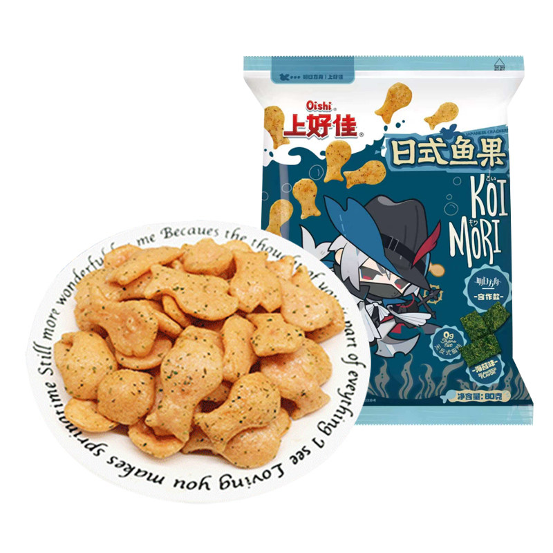 [十足]上好佳日式鱼果海苔味80g
