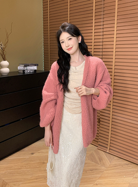 SHAOER【织锦梦】 秋季新品时尚宽松针织开衫女小香风 S725Z15439