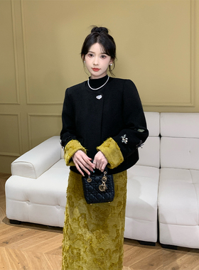 SHAOER【蝶隐夜章】新中式国风印花高级感上衣半身裙 S725Z18873