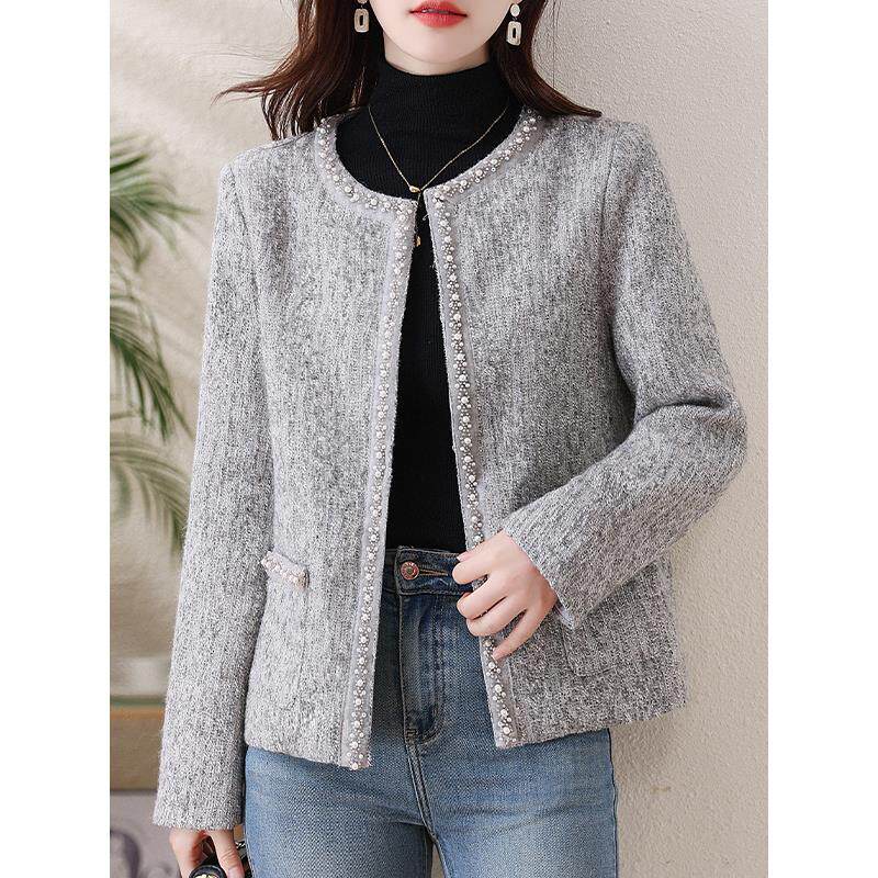 ROUMIKL高级感小香风外套秋冬女士广州十三行高端大气上档次上衣