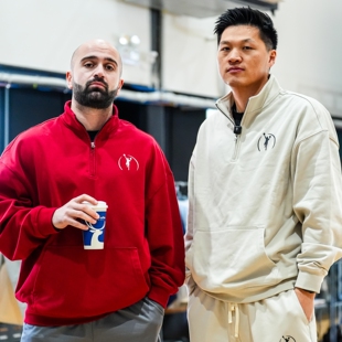 舒适面料日常训练潮流 重磅宽松款 IPT新春立领卫衣卫裤 半拉链款