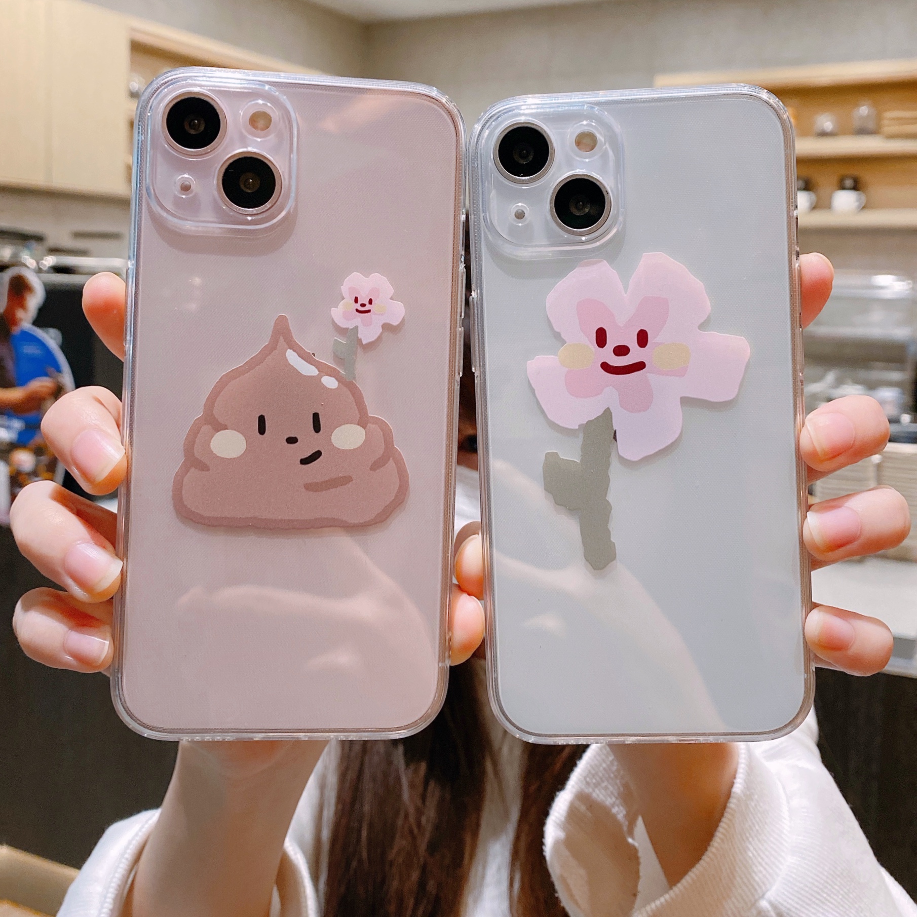 苹果iphone硅胶卡通情侣直边软壳
