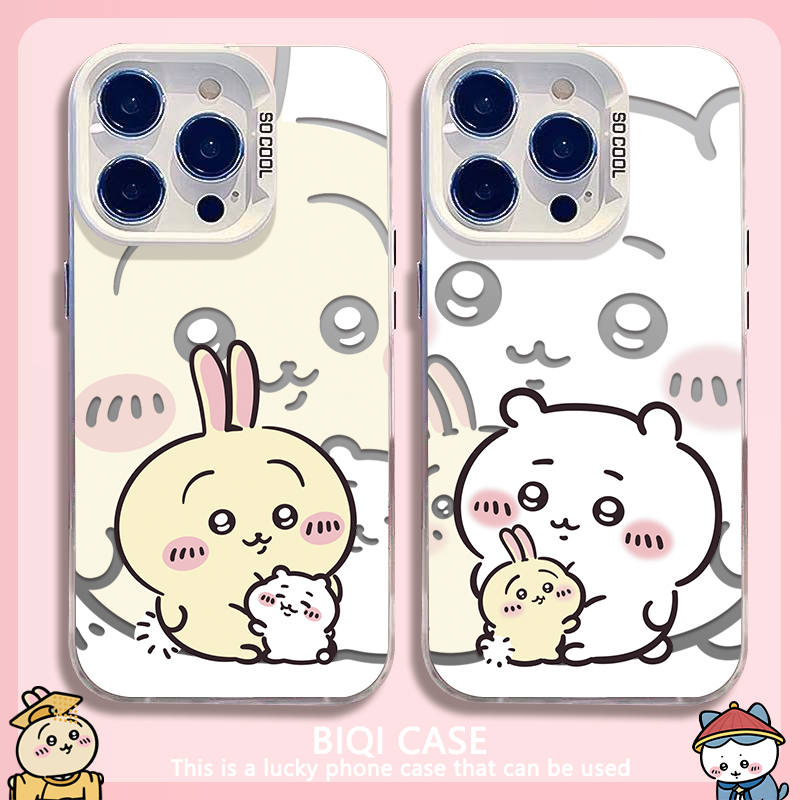 抱抱乌萨奇iPhone16promax手机壳chiikawa苹果15小八14plus吉伊卡哇13Pro飞鼠12情侣11公仔xr女xs彩银7创意89