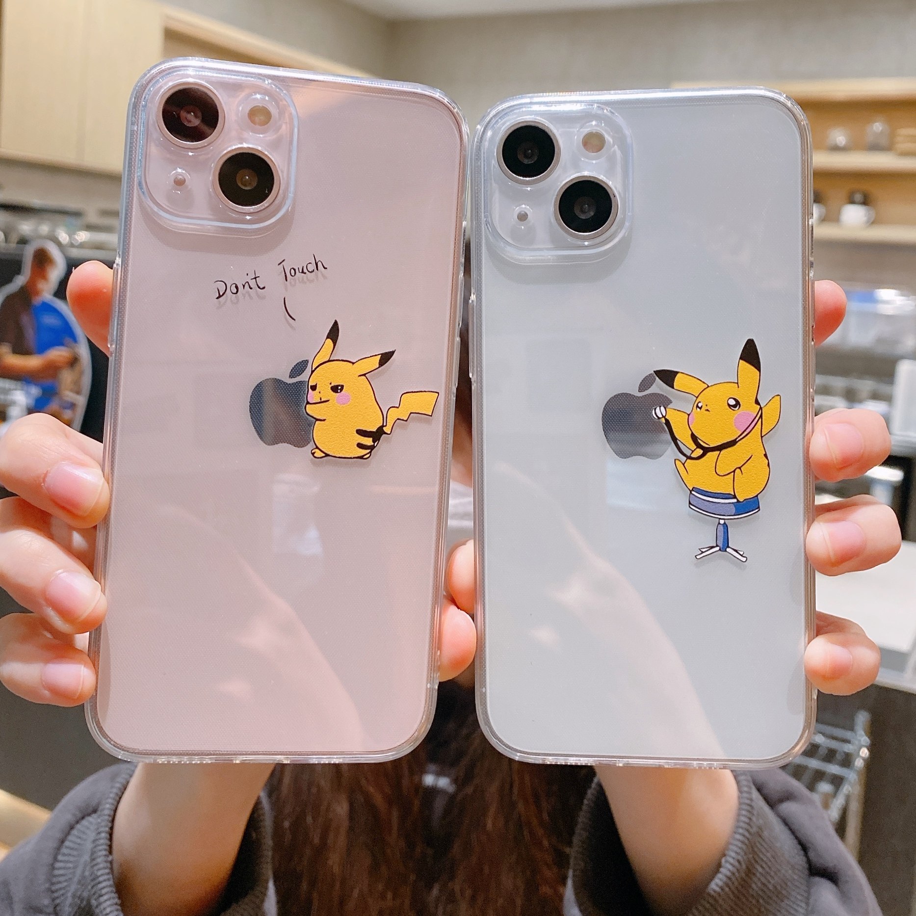 卡通可爱皮卡丘适用苹果12promax手机壳iPhone15全包透明xsmax防摔16保护套男6s/se3硅胶软13mini个性8plus/7