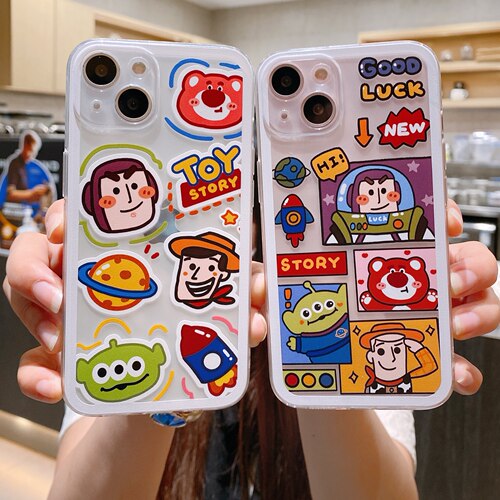 苹果iphone硅胶卡通透明直边软壳