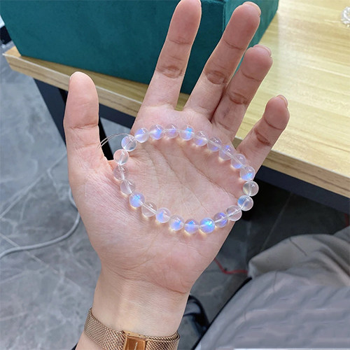 冰种蓝月光石颗颗蓝光测试推荐