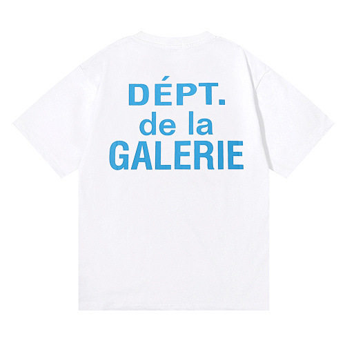 青年Galiery Deept正确纯棉短袖宽松t恤圆领男纯色小众美潮字母T